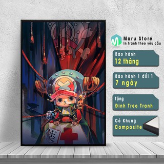 Tranh Treo Tường Trang Trí Chopper, Chất Liệu Vải Canvas