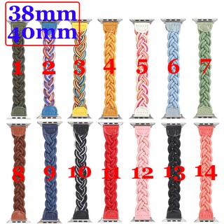 Dây Đeo Bện Cho Đồng Hồ Thông Minh Apple Watch Se Series 6 Kích Thước 5 / 4 / 3 / 2 / 1 38mm 40mm