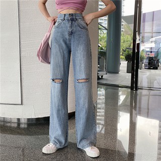 Quần Jeans Baggy Lưng Cao Ống Suông, Quần Jeans Baggy Nữ Ống Rộng, Quần Jeans Baggy Nữ Cạp Cao Ống Rộng