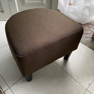 Đôn ghế Sofa Bed vải bố nâu 1 người ngồi kích thước nhỏ