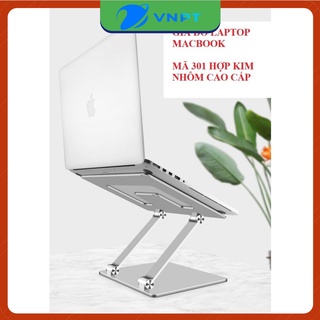 Giá đỡ LAPTOP, MACBOOK L301 bằng nhôm có thể điều chỉnh được độ cao, đế tản nhiệt laptop, đế kê laptop nhôm