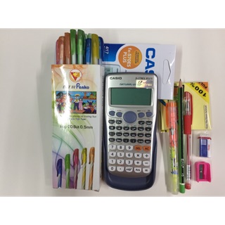 compo máy tính đồ dùng hs : gồm -máy 570 ES - 10 bút nến…