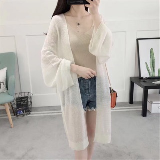 Áo Len Nữ FREESHIP Áo Khoác Len Cadigan Mỏng Dáng Dài Tiểu Thư Siêu Đẹp AN10 - mijusa