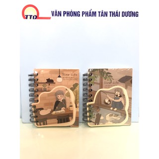 SỔ TAY BÌA NHỰA ,NHỠ , NHỎ, HÌNH CÔ GÁI.