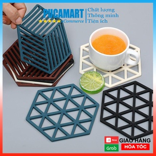 Đế Lót Nồi, Lót Ly Hình Lục Giác PUCA Chất Liệu Nhựa Mẫu Mới