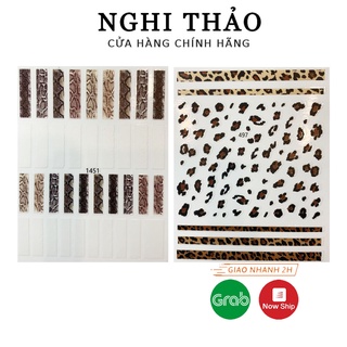 Sticker nail da báo trang trí móng