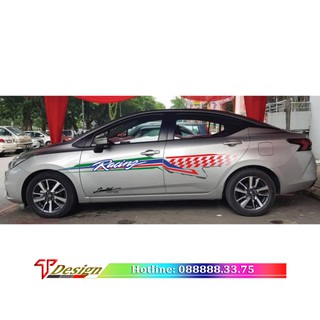Ngoại thất xe ô tô 4 chỗ, tem xe Ford Racing, decal xe thiết kế WRAP17, tem xe KT 246x33cm