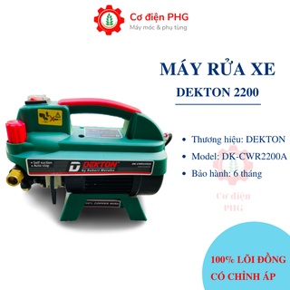 Máy rửa xe Dekton 2200W chuyên dùng xịt rửa xe, vệ sinh công nghiệp và nhà cửa| Bền mạnh | Máy rửa xe có chỉnh áp