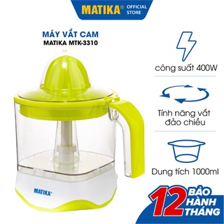 [Mã ELHA22 giảm 6% đơn 300K] Máy Vắt Cam MATIKA Dung Tích 1L MTK-3310