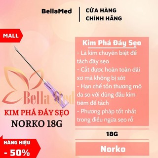 Kim 18G Nokor tách đáy sẹo rỗ có hướng dẫn với prp