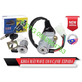 ổ khóa máy 8 cạnh gắn wave nhỏ