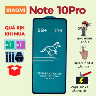 Kính Cường Lực Xiaomi Redmi Note 10 Pro Quà Tặng  Full 5G+ Độ cứng 21H - Chống bám nước,Hạn chế bám vân tay [MIHAMO]