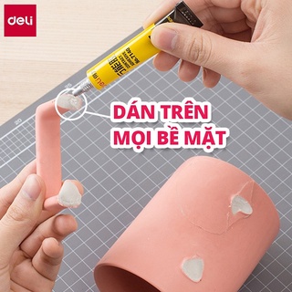 Keo Dán đa năng siêu dính, siêu chắc Deli 7146 - 7140 Dán Giày Dép, Dán Túi Xách, Dán Gốm Sứ Siêu Chắc