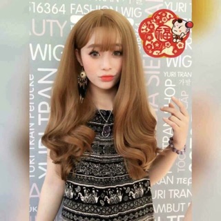 Tóc nguyên đầu xoăn❤️freeship 50k❤️ tóc lửng ngắn- tặng lứoi chùm tóc- hình thật