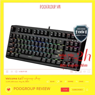 Bàn phím cơ Gaming Edra EK387 RGB  LED V2 Bản Nâng Cấp ,(Blue /Brown /Red E-dra Switch )