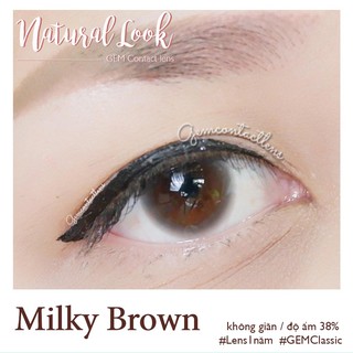Lens áp tròng MILKY BROWN - HSD 1 NĂM