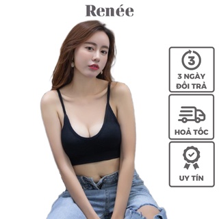 Áo Bra Nữ RENEE Áo Bra 2 Dây Cotton Đa Năng Hở Lưng Có Đệm Gợi Cảm Co Giãn - AL69