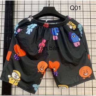 Quần Đùi Hoạt Hình Hoạ Tiết Siêu Cute - Quần Đùi cartoon Hot Hit QD01 ( Ảnh Thật )