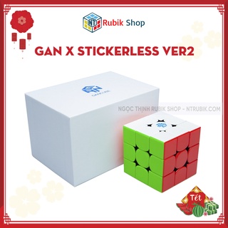 [Siêu phẩm 2020] Rubik 3x3x3 Gan X Stickerless Version 2 (Có nam châm)