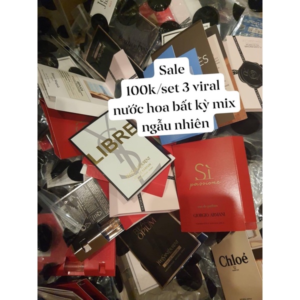 [BILL SEPHORA] Combo 3 Vial Nước Hoa (Mix Ngẫu Nhiên)
