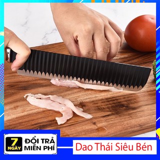 Dao Thái Nhật Lưỡi Gợn Sóng Bằng Thép Không Gỉ Cao Cấp Loại 1