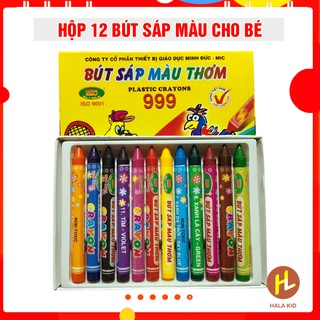 Bộ 12 Bút sáp màu cho bé tập tô sáng tạo, an toàn
