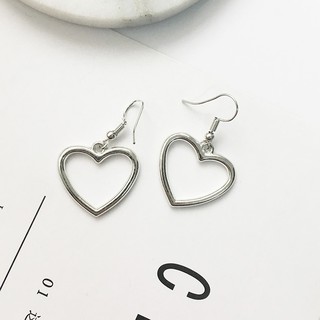 (2 mẫu) Khuyên tai trái tim bông tai tình yêu trang sức phụ kiện nữ bông tai phong cách Hàn Quốc dễ thương