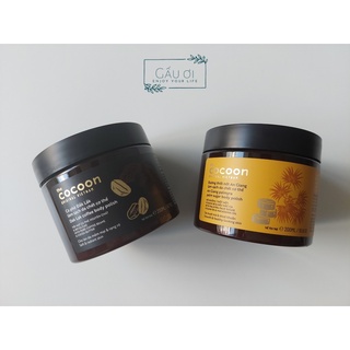 [Chính Hãng] Combo 2 Hủ Tẩy Da Chết Body Cocoon, Tẩy Tế Bào Chết Cocoon 200ml, Từ Hạt Cafe, Đường Thốt Nốt Giúp Sạch Da