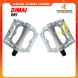 Pedan Bàn Đạp Xe Đạp Full Hợp Kim Nhôm Siêu Nhẹ Chống Trượt Mẫu Trắng và Cờ Lê Chữa PEDAN