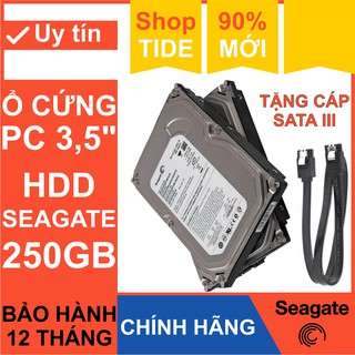 Ổ cứng PC Seagate 250GB size 3,5” – Chính Hãng – Mới 99% tháo từ máy đồng bộ nhập khẩu – Bảo hành 12 tháng