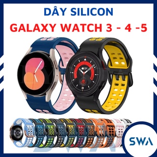 Dây cao su silicon Galaxy Watch 5 5Pro 45mm Watch 4 4 classic 40mm 42mm 44mm 46mm SWASTORE DS03