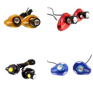 Đèn xi nhan LED kèm lông đền 2 tầng thích hợp gắn cho Exciter, Winner và các loại xe khác (Nhiều màu)