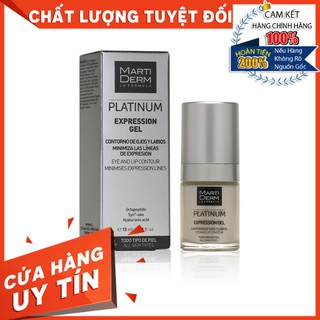 [HÀNG NHẬP KHẨU] Gel Dưỡng Làm Đầy Rãnh, Giảm Nhăn Đuôi Mắt &amp; Khóe Miệng - MartiDerm Platinum Expression Gel (15ml)