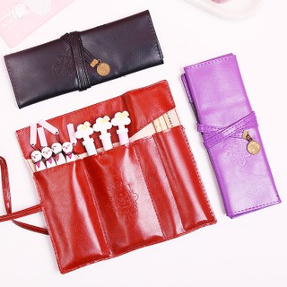 Hộp bút cuộn PU hoa văn HB122 hộp bút cute hộp bút dễ thương