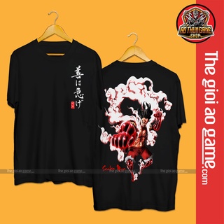 Áo thun One Piece Luffy Mũ Rơm TD04 Đen mẫu mới có size bé cho trẻ em / Áo phông Đảo Hải Tặc 3D T-shirt / AoThunGameVn