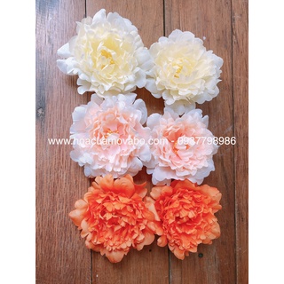 Bông Hoa Hồng Mẫu Đơn Cánh Xoăn Lụa Giả Merber Nhiều Màu - Hoa Khô Loại 9/10cm Phù Hợp Làm Đồ Decor, Chụp Ảnh, Phụ Kiện