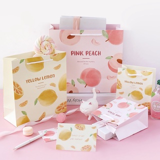 Túi giấy phong cách Vintage hoa quả dễ thương