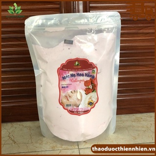 500gr Bột Đắp Mặt Nạ Collagen Tươi Hoa Hồng - Bột Đắp Mặt Nạ Collagen Cánh Hoa Hồng bổ sung collagen giảm lão hóa da