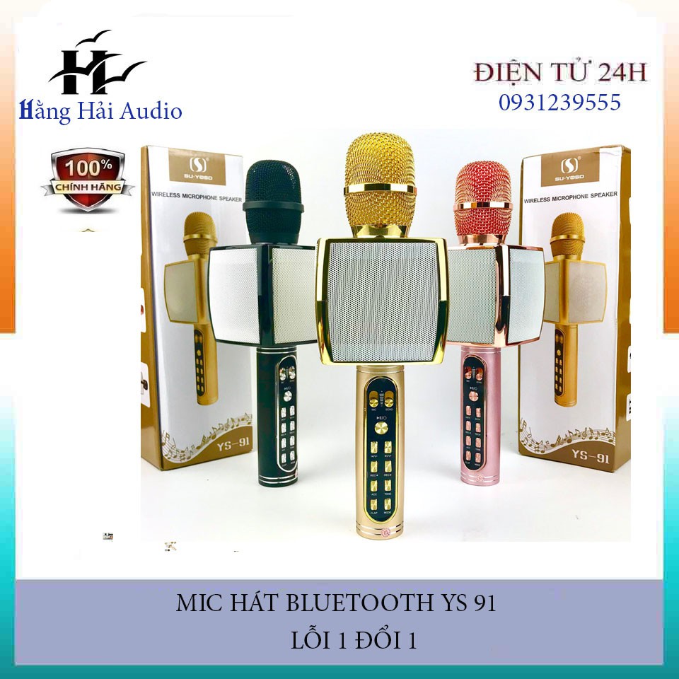 Mic Bluetooth hát karaoke YS 91