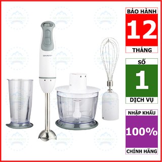 Máy xay sinh tố cầm tay Sharp EM-H074SV-BK | EM-H076SV-WH (Hàng chính hãng, bảo hành 12 tháng, xay nhanh và mạnh)
