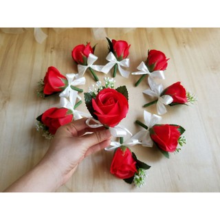 HOA CÀI ÁO ĐÁM CƯỚI - HOA CÀI ÁO CHÚ RỂ CÔ DÂU, HAI HỌ, LỄ GIA TIÊN, TIẾP TÂN, BƯNG QUẢ, HOA CÀI ÁO SỰ KIỆN HOA HỒNG SÁP