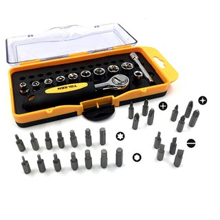 [ CHÍNH HÃNG ] Túp Gạt Tự Động 1/4" Bộ 38 Món Tolsen 20035 [ Real | TSE ]