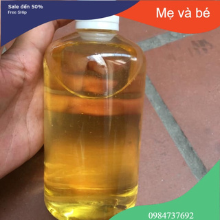 Nửa lít dầu dừa bến tre nguyên chất hàng loại 1 vàng óng
