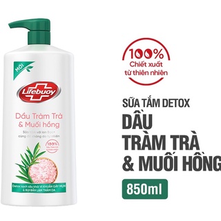 Sữa tắm Lifebuoy Dầu Tràm Trà Và Muối Hồng Bảo Vệ Da Khỏi Vi Khuẩn 850GR