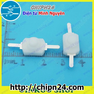 [3 CÁI] Công tắc đèn pin 2P 1208YD TRẮNG