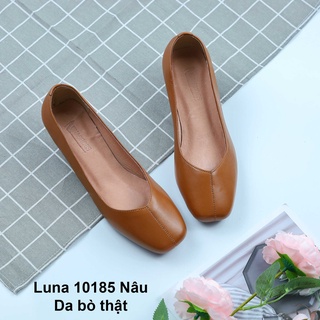 Cao gót nữ 5p da bò thật LUNASHOES 10185 bảo hành 24 tháng lỗi 1 đổi 1 giày công sở