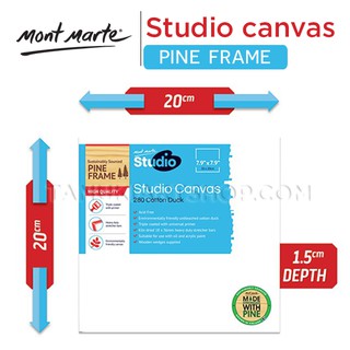 Studio Canvas toan vải Mont Marte (20x20 cm) cho vẽ sơn dầu /acrylic