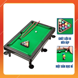 Bộ bàn Bida mini 16 bi đầy đủ các phụ kiện cho bé (55cmx33cmx15cm)