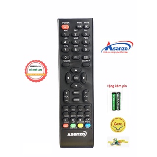 Điều khiển tivi Asanzo 40T550, 40T690, 43AT500, 43T690 loại tốt thay thế khiển zin theo máy - Tặng kèm pin chính hãng