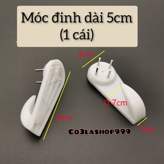 (size 5cm) Móc đinh đóng tường siêu chắc chịu lực treo vật dụng khung tranh lưới sắt